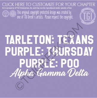 Alpha Gamma Delta – TSU Purple Thursdays