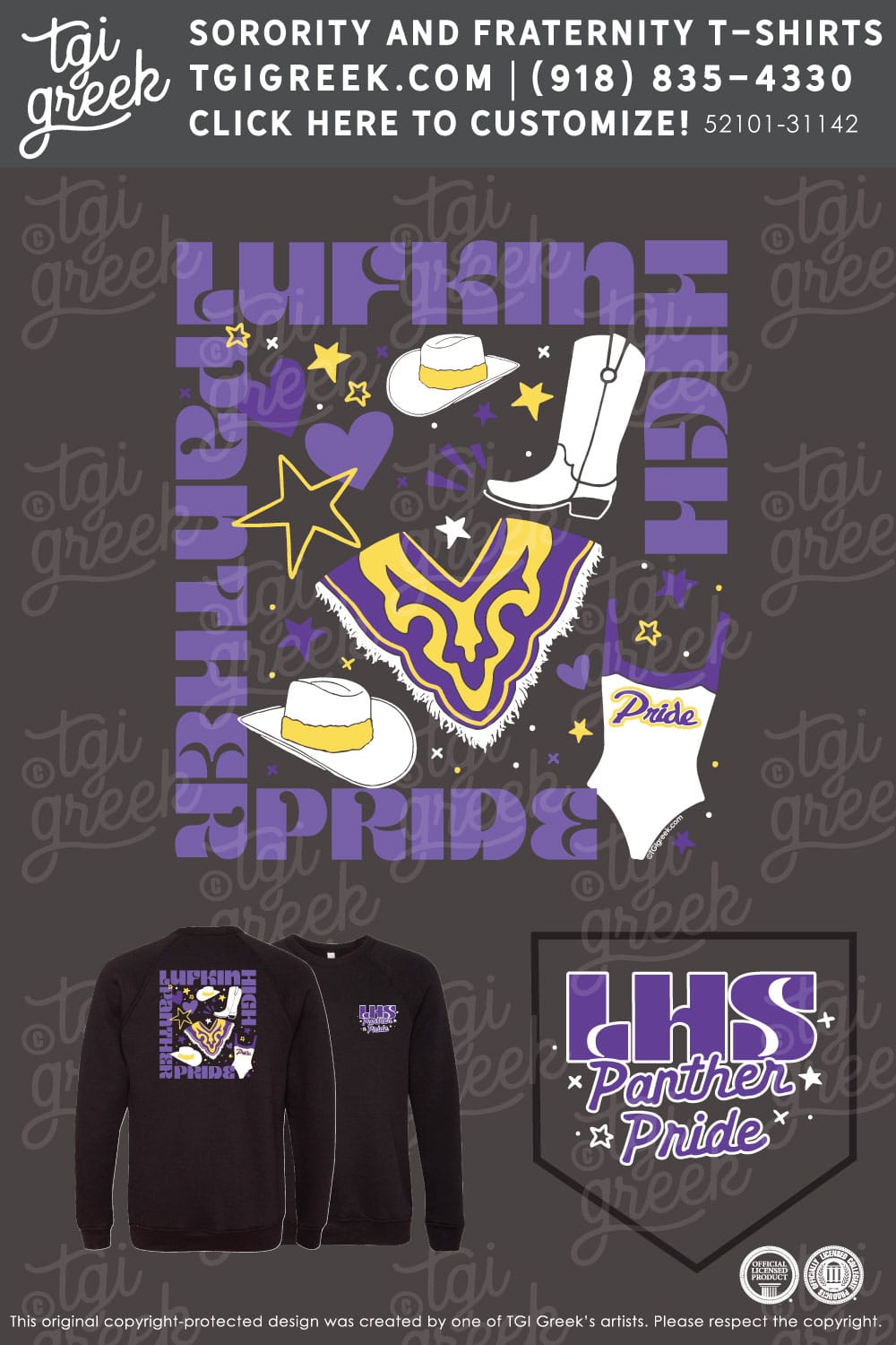 Lufkin HS – Panther Sweatshirt