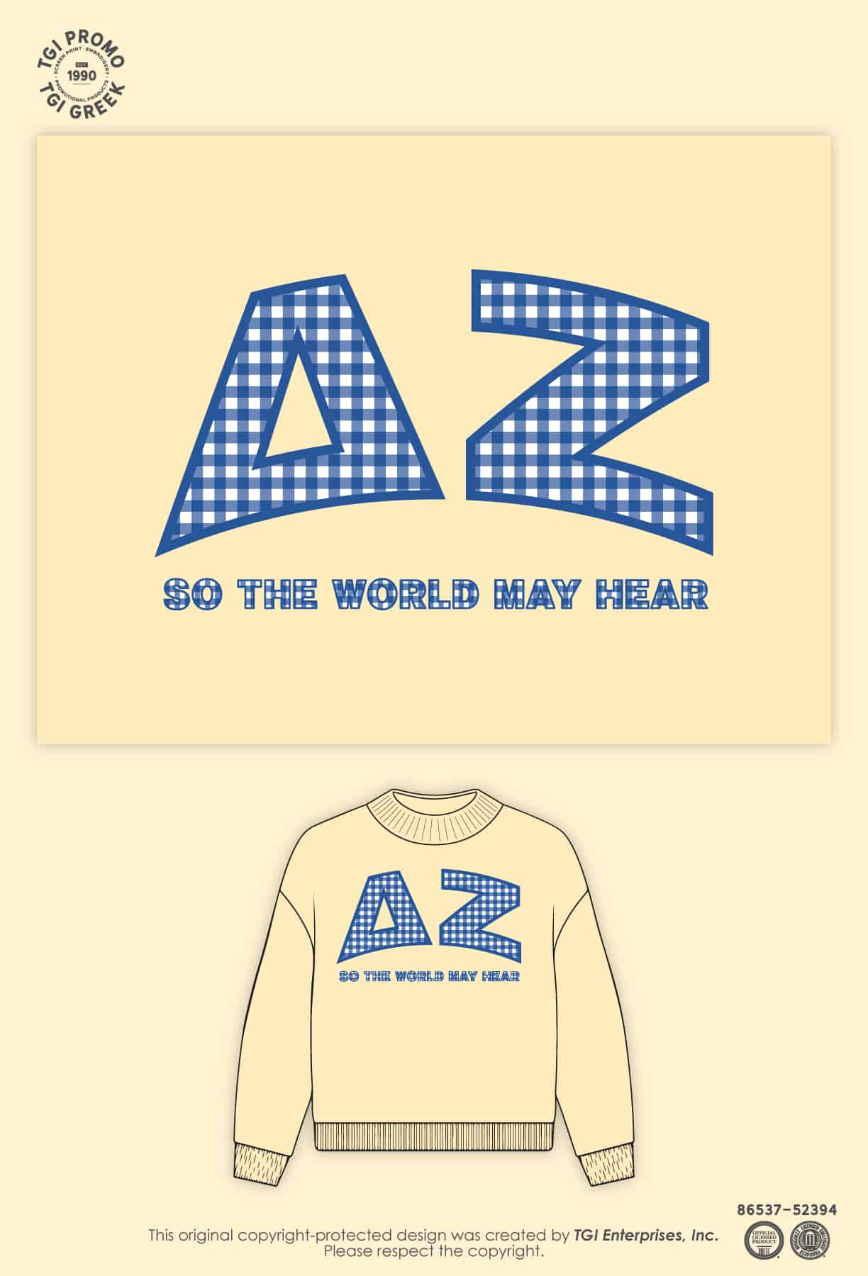 Delta Zeta – PURD Mock Neck