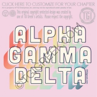 TGI Alpha Gamma Delta Rainbow