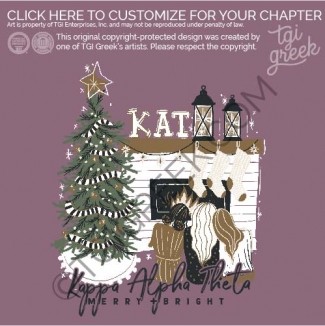 Kappa Alpha Theta -TU holiday Fireplace