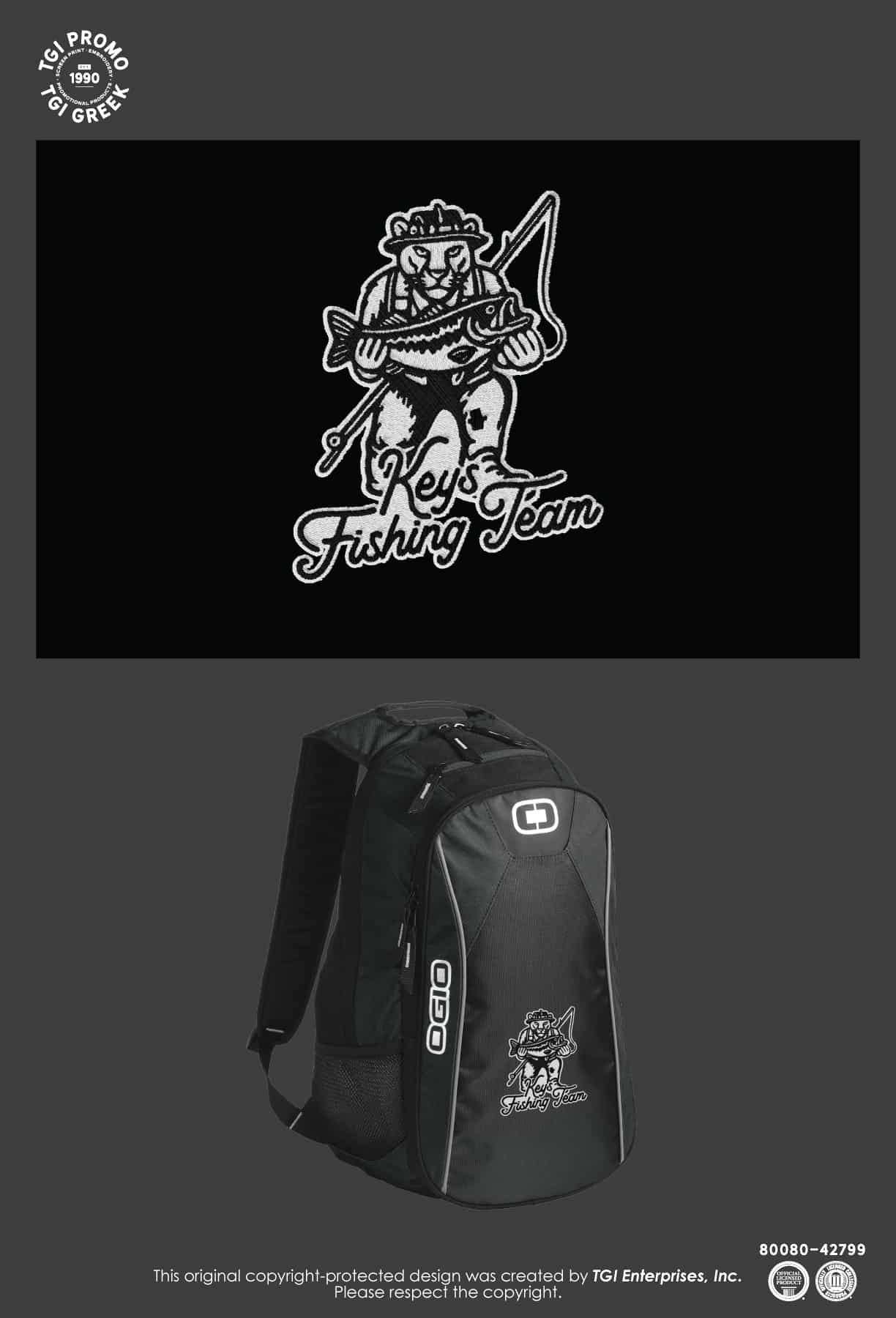 Keys High School – Backpack Embroidery