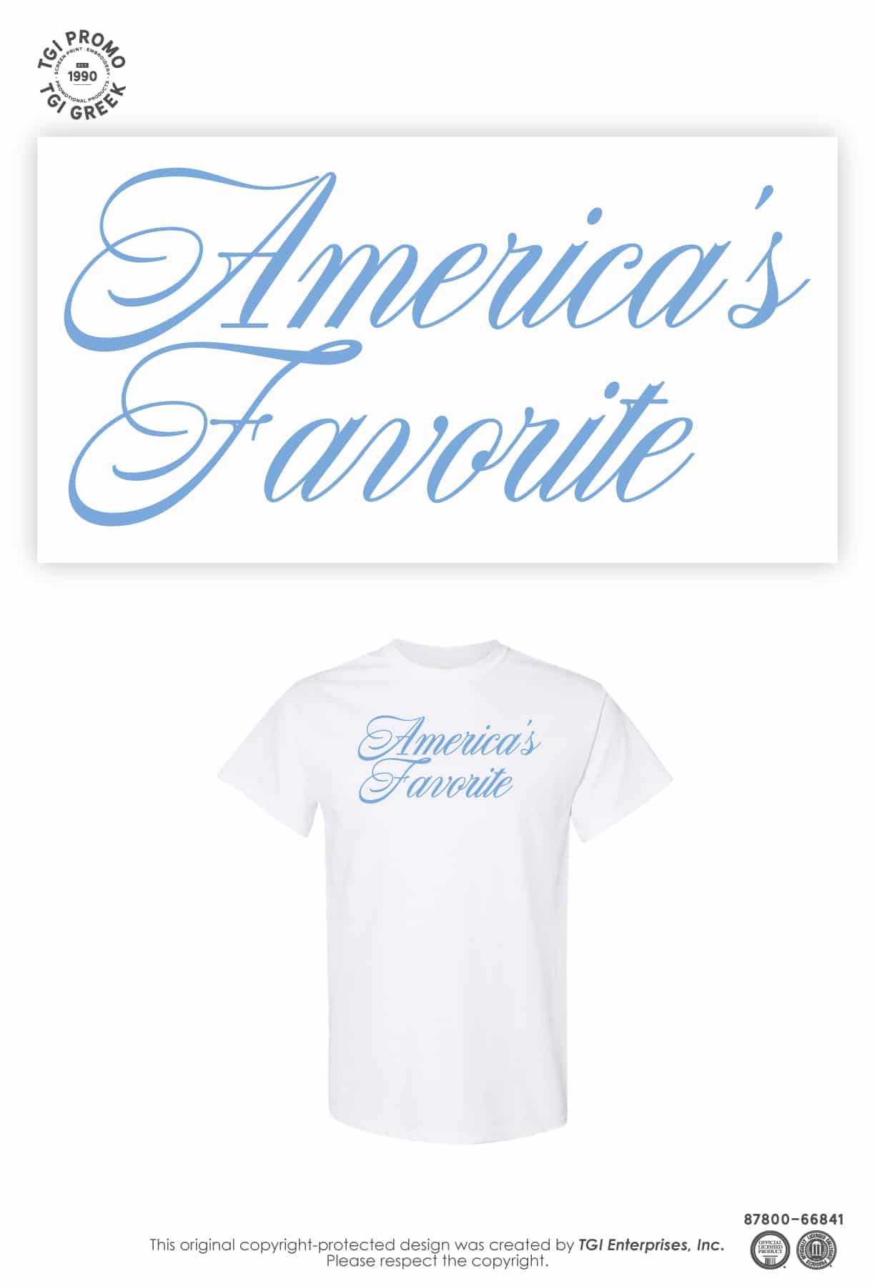TGI Promo – Sip & Print Americas Favorite