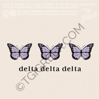 Delta Delta Delta – COL Butterfly