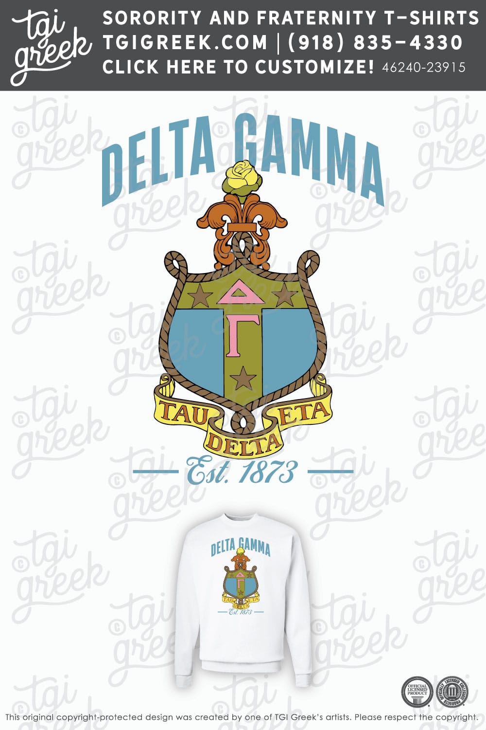 Delta Gamma – GCSU Crest Sweatshirts