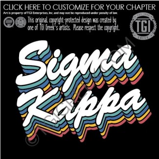 TGI – Sigma Kappa Stacked Script