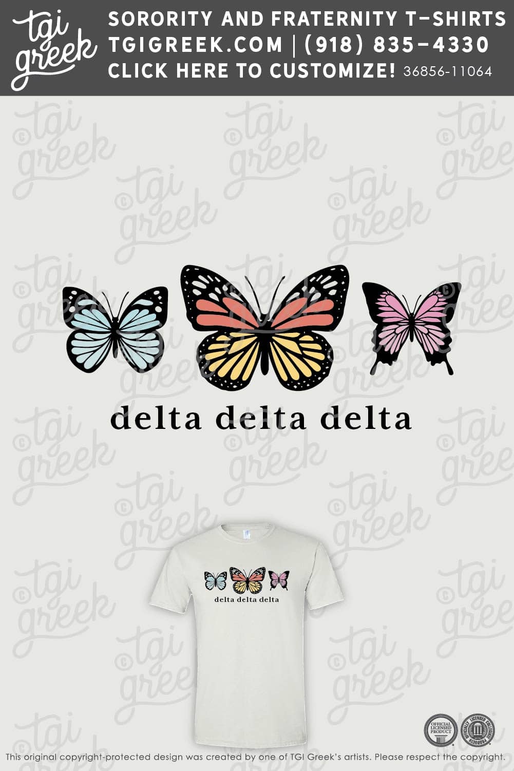 Delta Delta Delta – UID Butterfly
