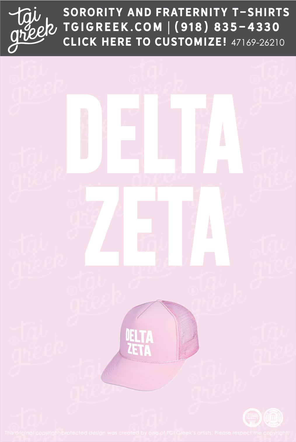 Delta Zeta – AUB Bid Day Hat