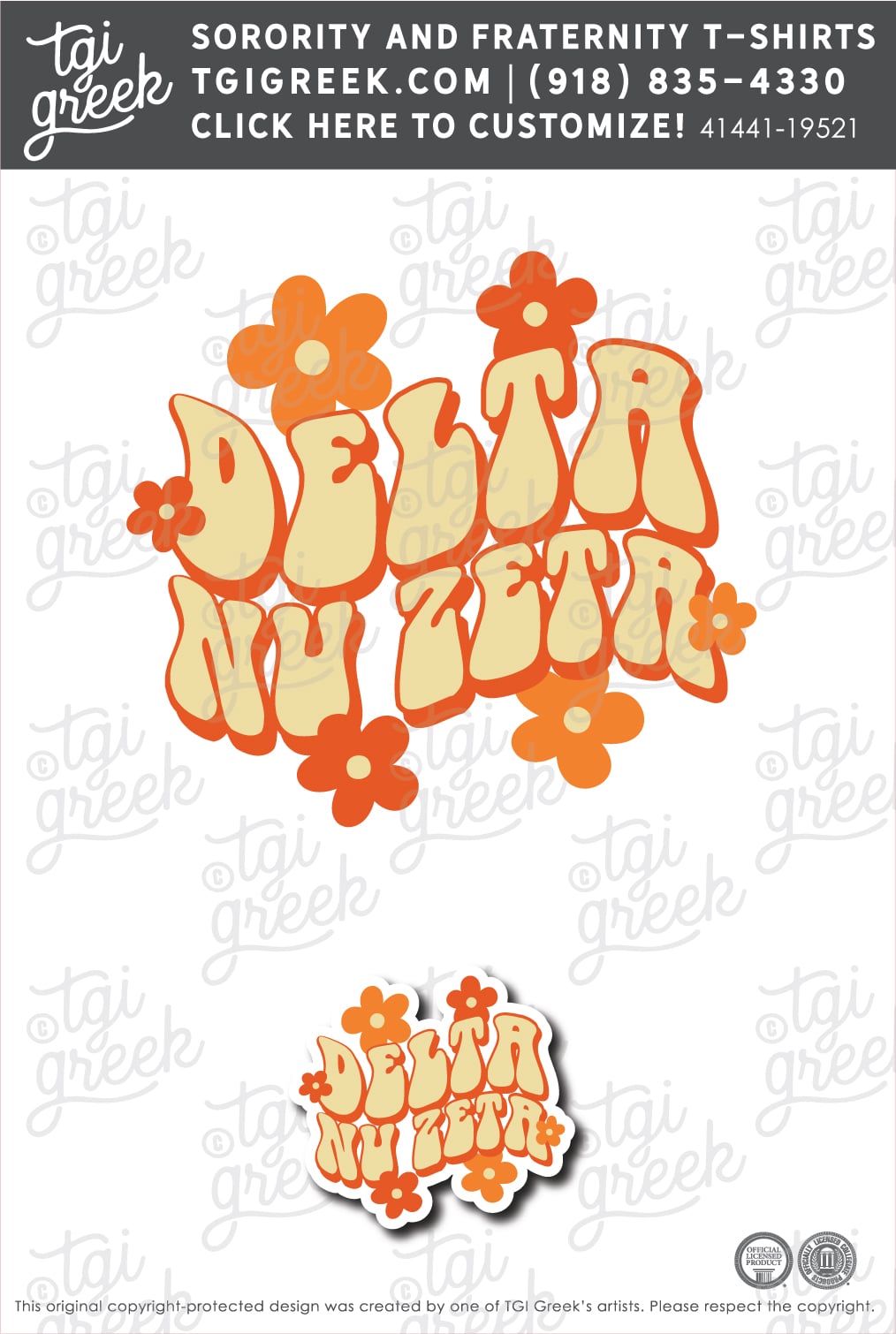 Delta Nu Zeta – FSU Sticker