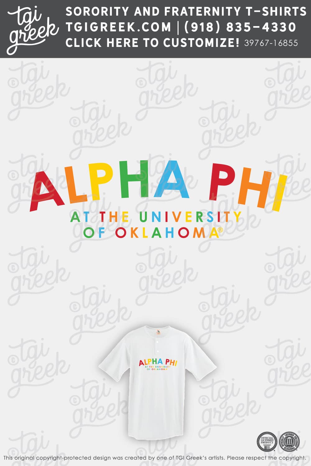 Alpha Phi – OU Summer PR Tee