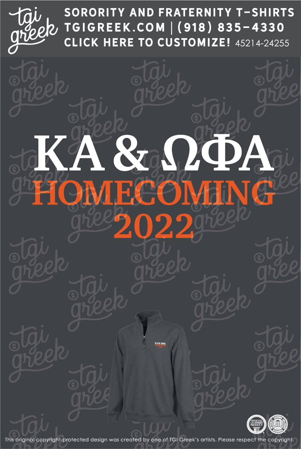 Omega Phi Alpha – OSU Homecoming Pullover