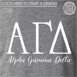Alpha Gamma Delta-OU Round 1 shirt