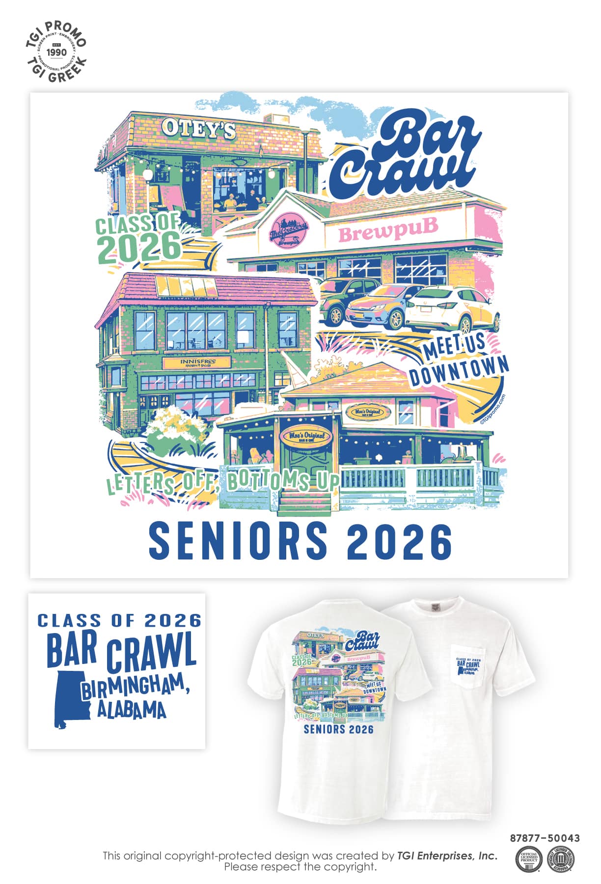 Senior Bar Crawl – Birmingham Alabama
