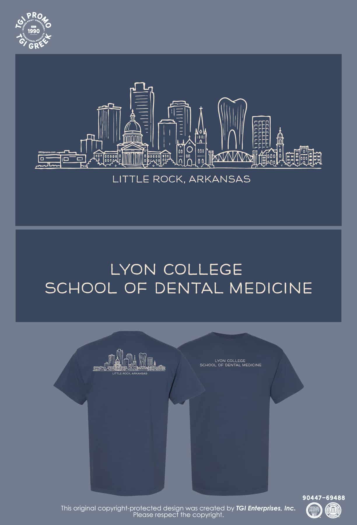 Lyon College School of Dental Medicine – Skyline Tee