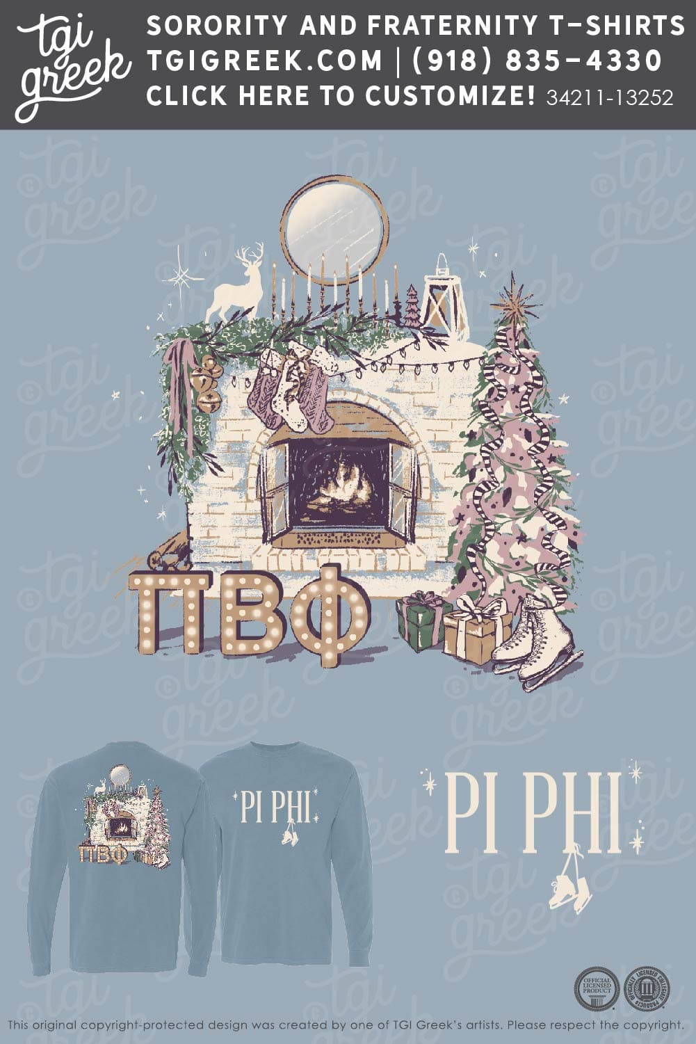 Pi Beta Phi – Holiday Fireplace