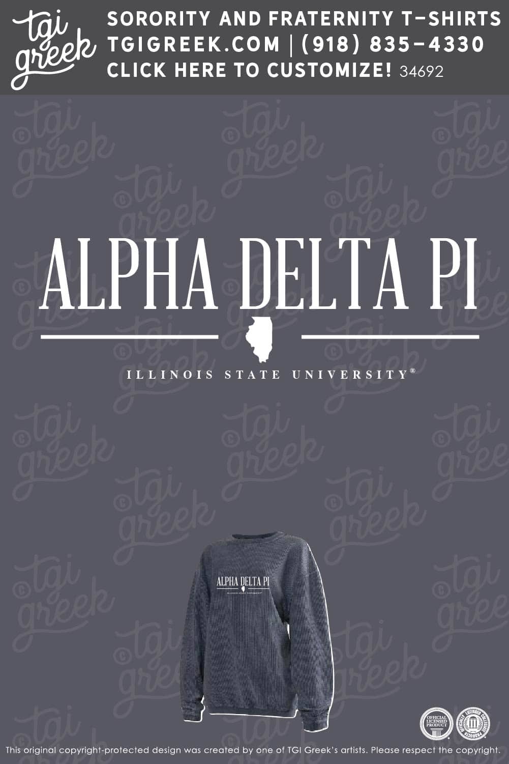 Alpha Delta Pi – ISU PR Crewneck