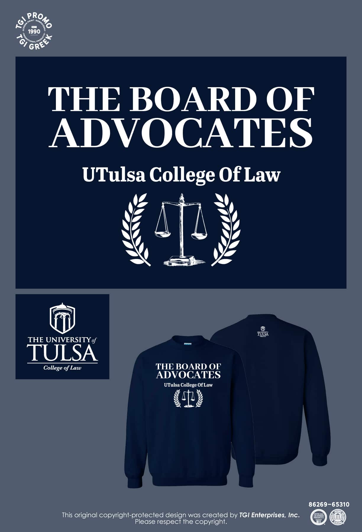 University of Tulsa – Club Merch