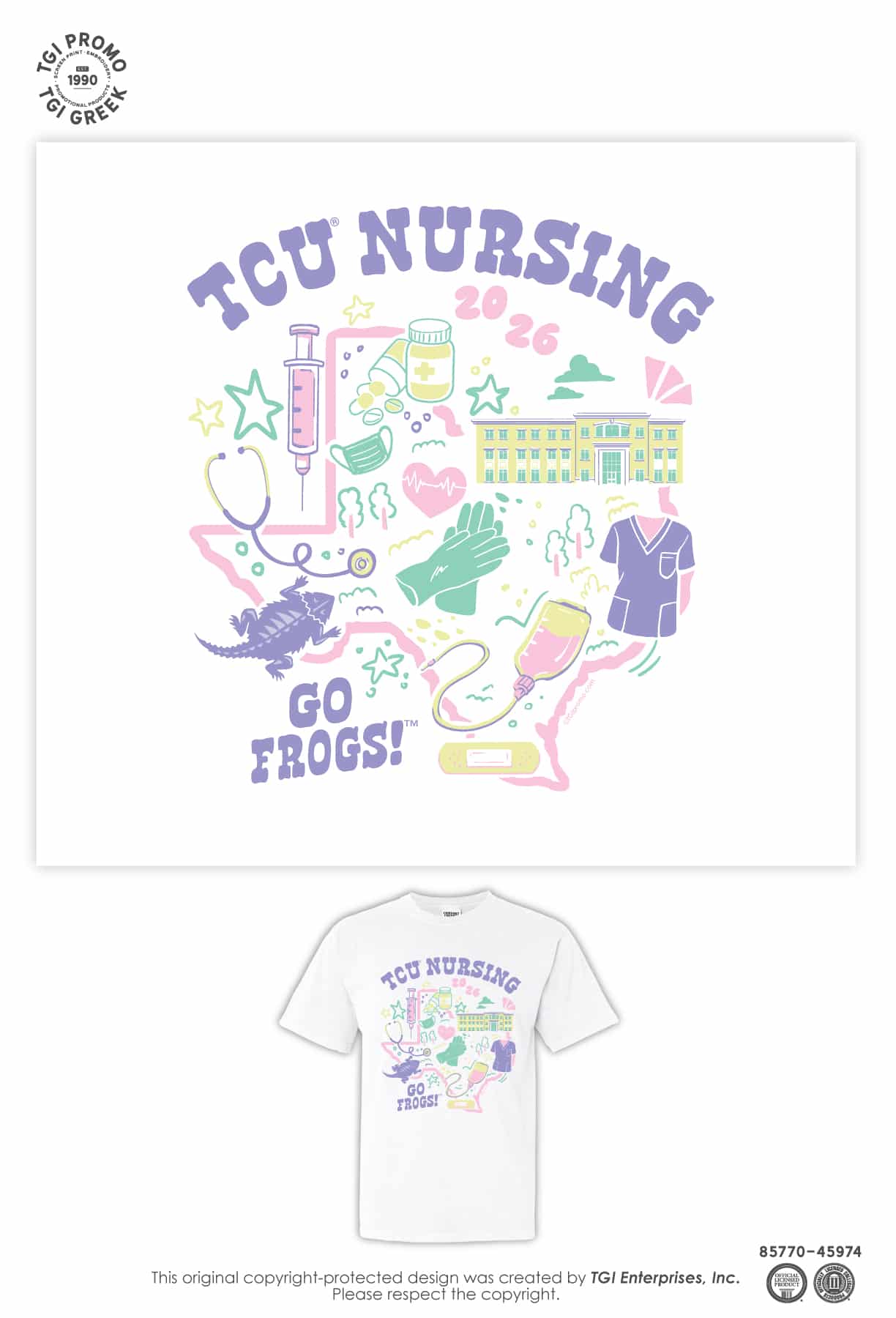 Texas Christian University – SNA Spring Merch Tee