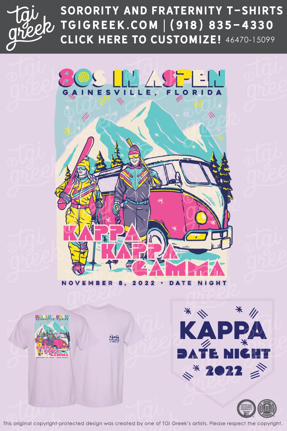 Kappa Kappa Gamma – UFL 80s In Aspen – Pink
