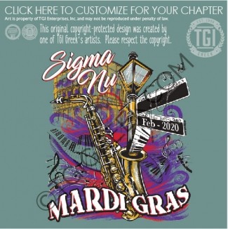 TGI Sigma Nu Mardi Gras Saxophone