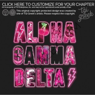 Alpha Gamma Delta- TSU neon
