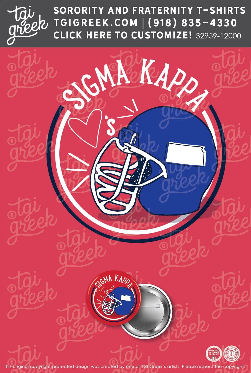 Sigma Kappa – KU Gameday Button
