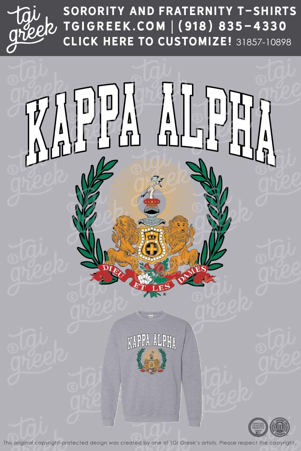 Kappa Alpha Order – TGI Greek Crest