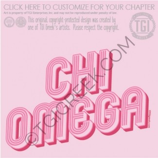 TGI-Chi Omega Stripe Font PR