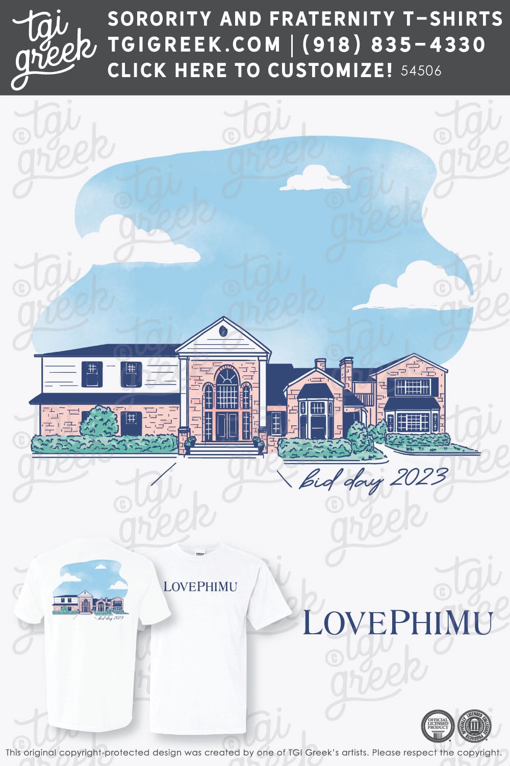Phi Mu – OSU Bid Day Shirts