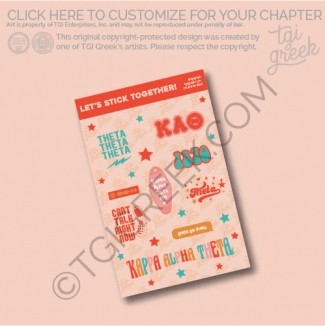 Kappa Alpha Theta- Sticker Sheet