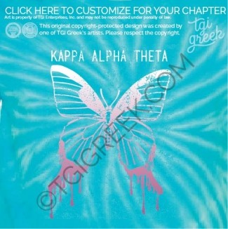 Kappa Alpha Theta = dripping Butterfly