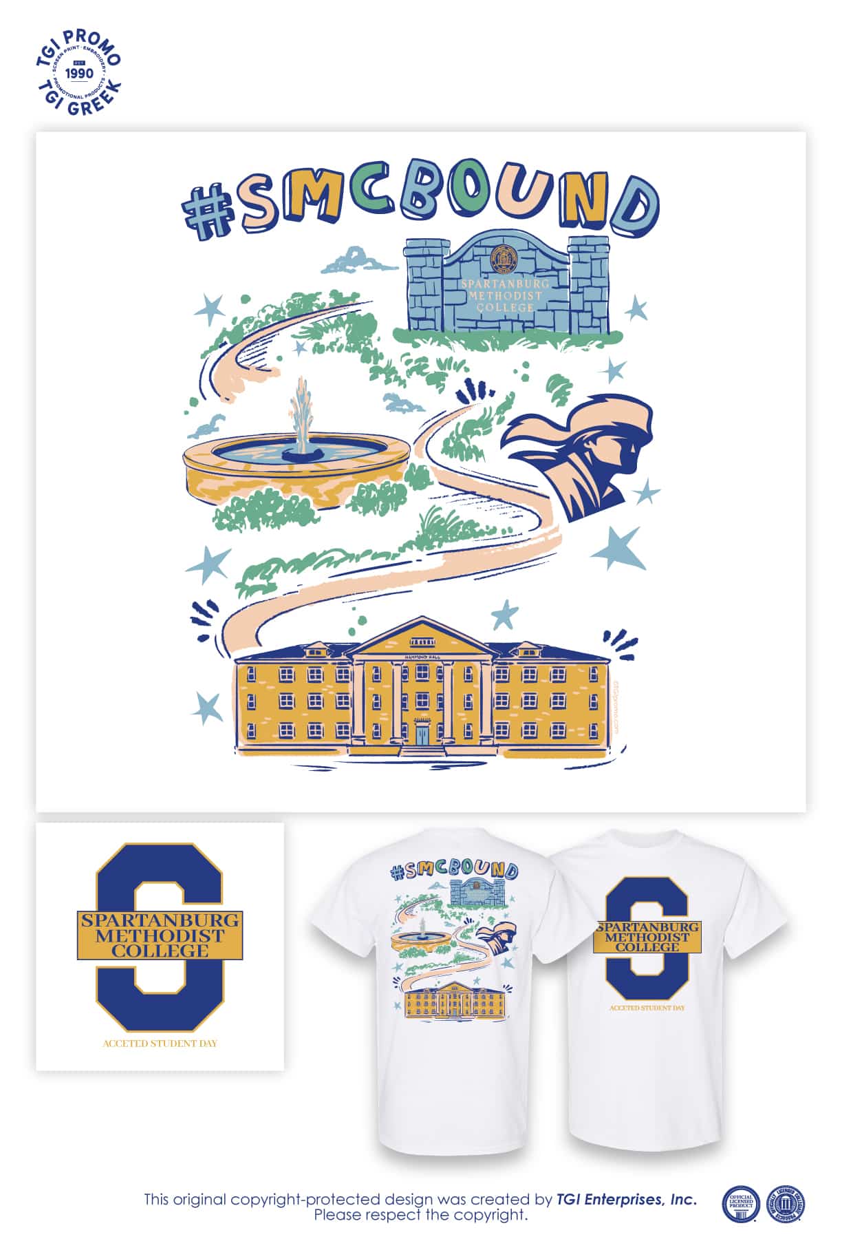 Spartanburg Methodist College – SMC Bound Tee
