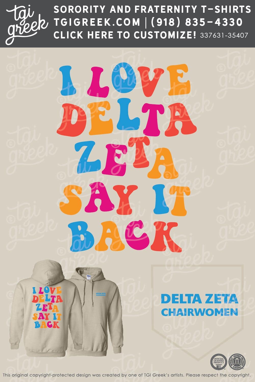DZ – Clem Uni Chairwoman Sweatshirts
