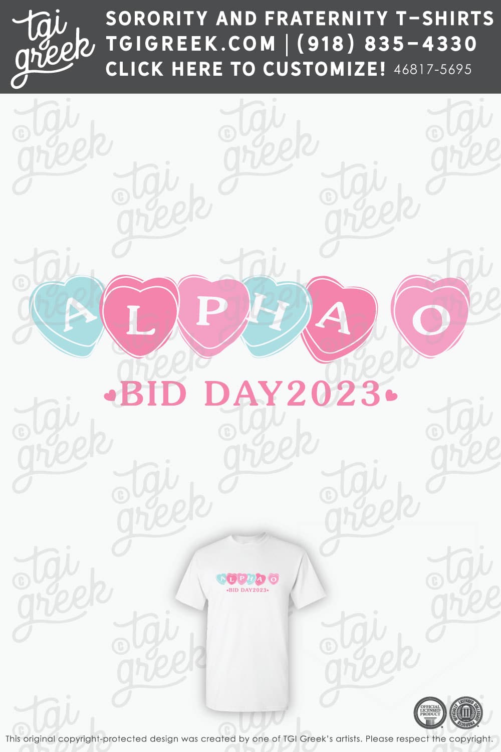 Alpha Omicron Pi – SONO Spring Bid Day Hearts