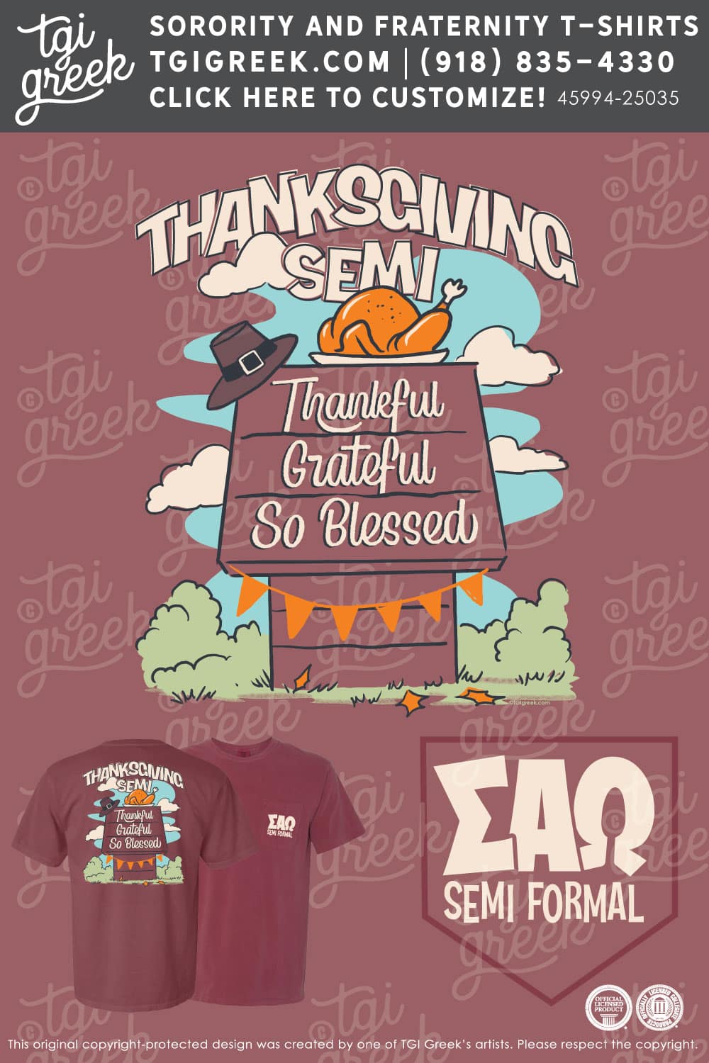 Sigma Alpha Omega – UGA Thanksgiving Semi