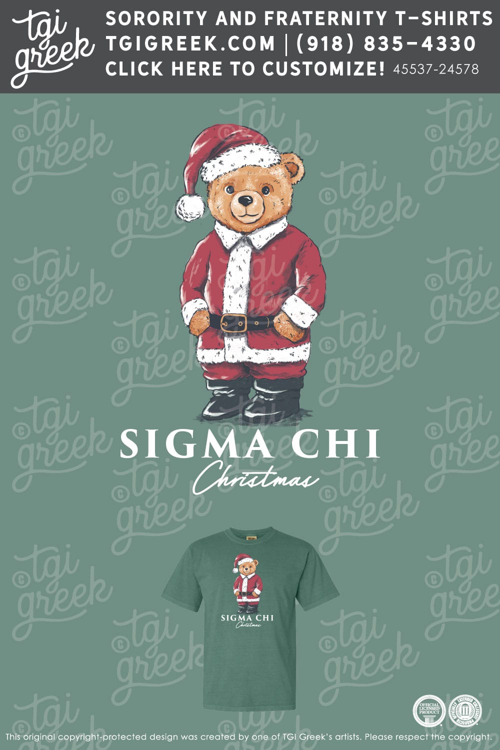 TGI – Sigma Chi Santa Bear
