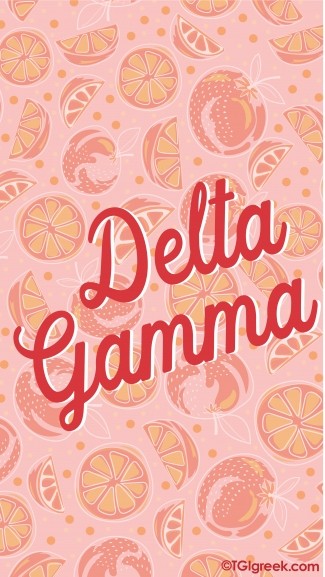 Delta Gamma Oranges Phone Background