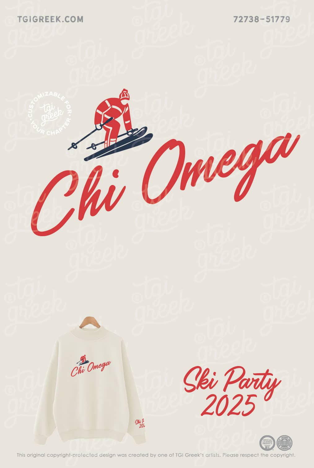 Chi Omega – OU Ski Mock Neck