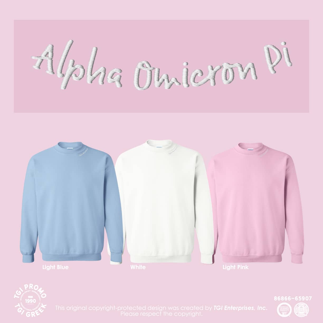 Alpha Omicron Pi – OSU PR Embroidery