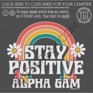 Alpha Gamma Delta – Stay Postive