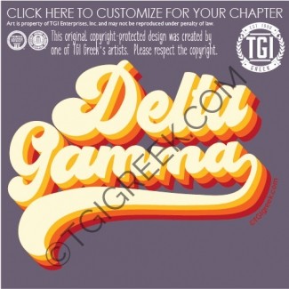 TGI-Delta Gamma Groovy Stacked