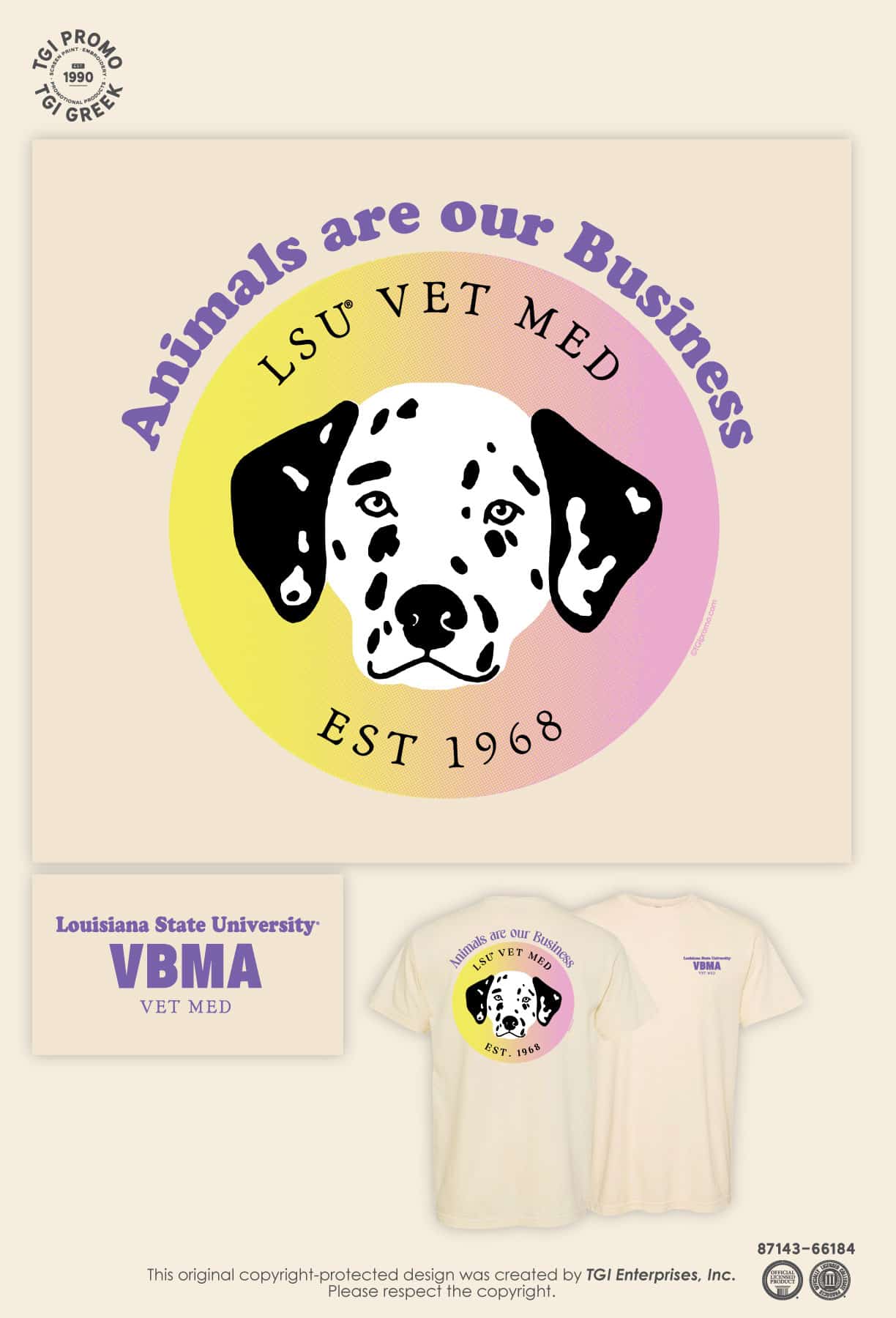 Louisiana State University – VBMA Tee
