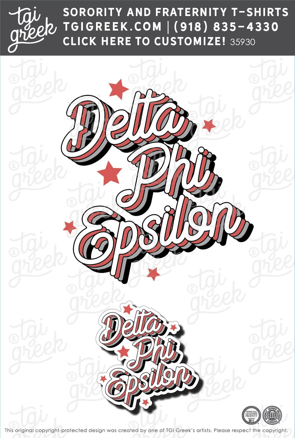 Delta Phi Epsilon – PENNST Stickers