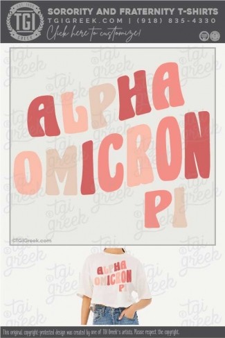 TGI – Alpha Omicron Pi colorful PR