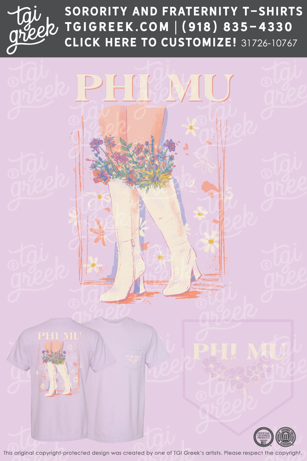 TGI – Phi Mu Flowers in Boots