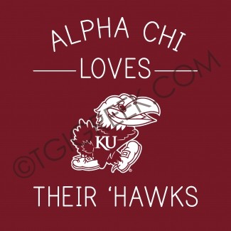 Alpha Chi Omega-KU Hawk Sweatshirt