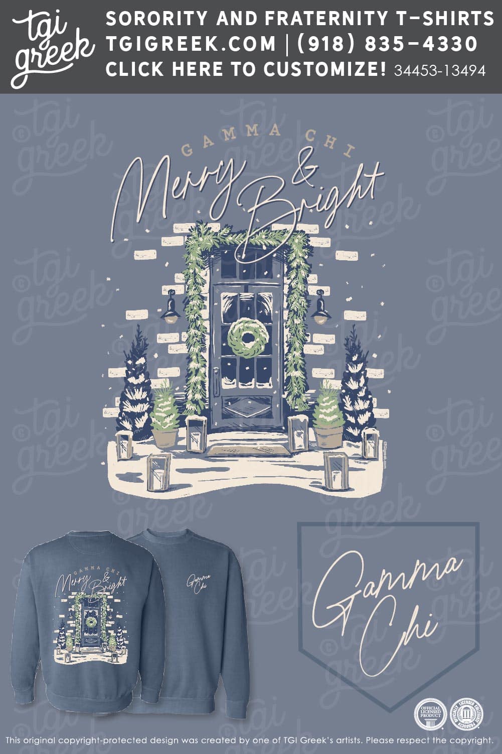 TGI – Gamma Chi Wreath Stoop
