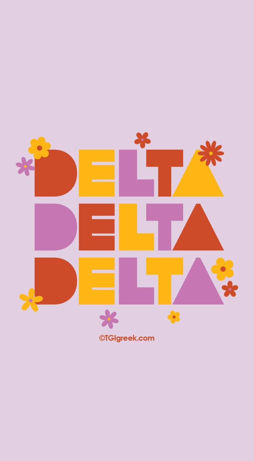 Tri Delta Block Wallpaper