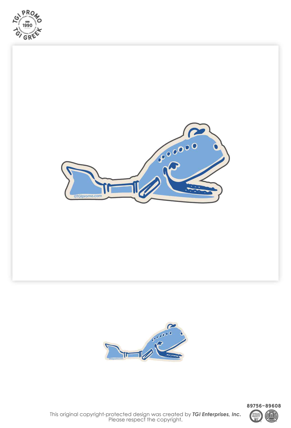 TGI Promo – Cap Cruise Tulsa Cute Magnet Blue Whale