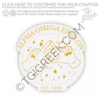 Alpha Omicron Epsilon – LU fall Sticker